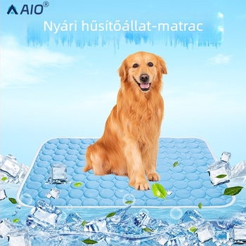 Kutya hűtőpárna – lélegző Ice Silk anyagból, mosható, újrahasználható (AIO)