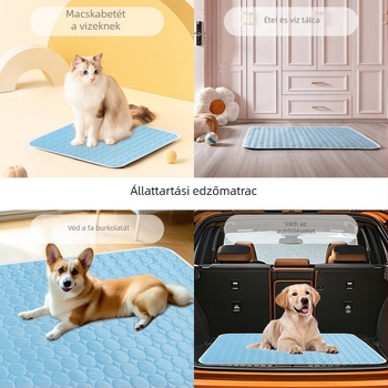 Kutya hűtőpárna – lélegző Ice Silk anyagból, mosható, újrahasználható (AIO)