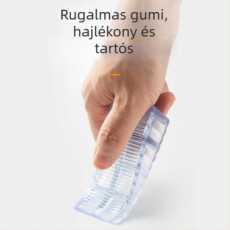 Ajtó stopper - műanyag, talajra szerelhető, anti-slip felület, modern minimalist stílus