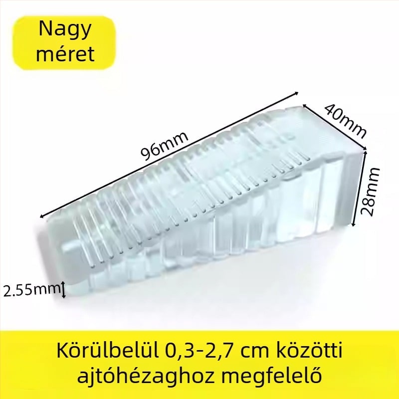 Ajtó stopper - műanyag, talajra szerelhető, anti-slip felület, modern minimalist stílus