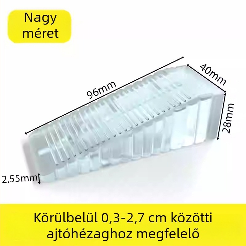 Ajtó stopper - műanyag, talajra szerelhető, anti-slip felület, modern minimalist stílus