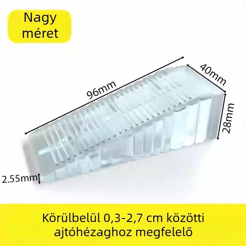 Ajtó stopper - műanyag, talajra szerelhető, anti-slip felület, modern minimalist stílus