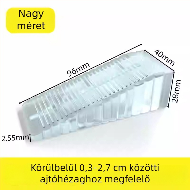 Ajtó stopper - műanyag, talajra szerelhető, anti-slip felület, modern minimalist stílus