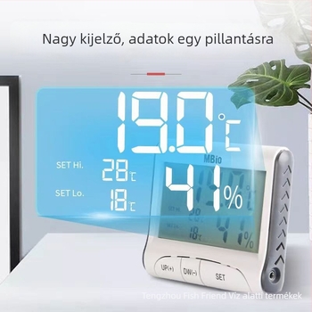 Akváriumi hőmérő nagy pontosságú kijelzővel és elektronikus érzékelővel, külső érzékelő teknős akvárium hőmérséklet-szabályozásához