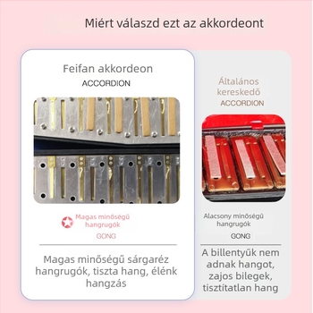 17–billentyűs gyermek-akordeon pánttal (Anyag: gyanta; Márka: feifan; Életkor: 4–6 év)