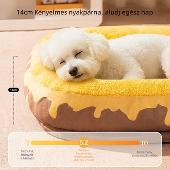 Snowball háziállatfészek kutyáknak – egész éves használatra, textil anyag, leválasztható és mosható