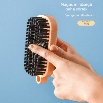 Cipőtisztító ecset puha nylon szálakkal a tisztításhoz és fertőtlenítéshez – tartós otthoni használatra