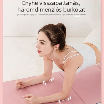 Jógamatrac nyolcrészes összecsukható kialakítással, POE+PU bőr felület, 0,6 cm vastagság, 1 kg súly
