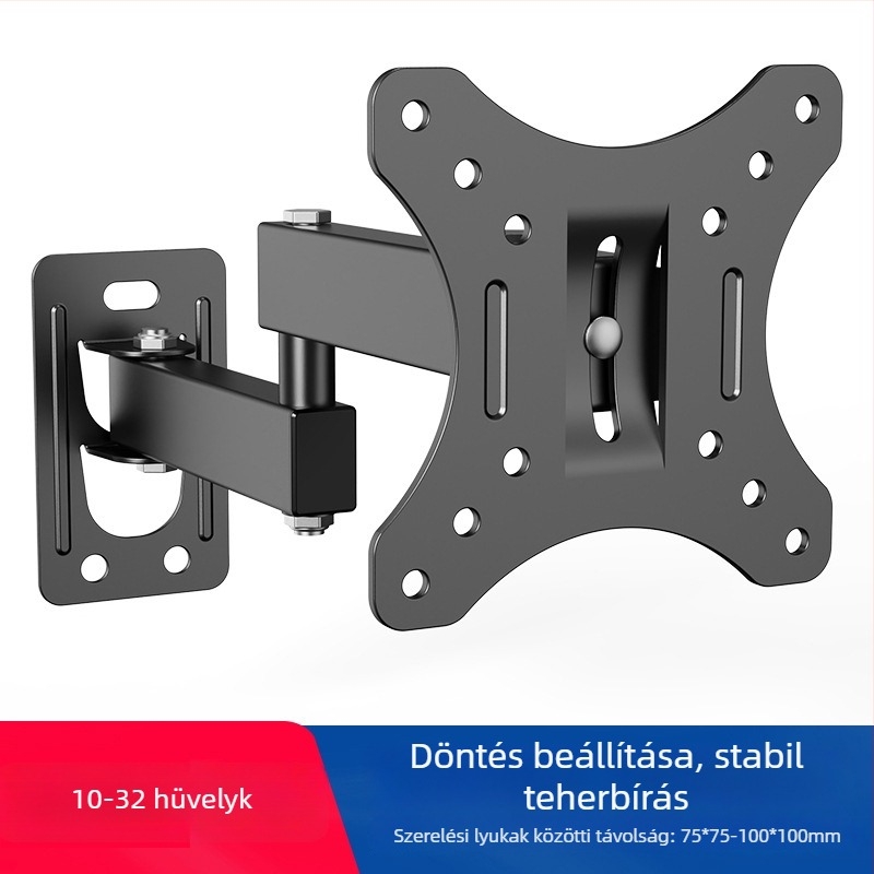 Kihúzható, forgó falra szerelhető monitor tartó LCD/TV-hez