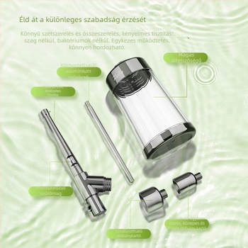 ZOBO vízipipa készlet, hordozható, fém, négyfunkciós, teljes kiegészítő készlet