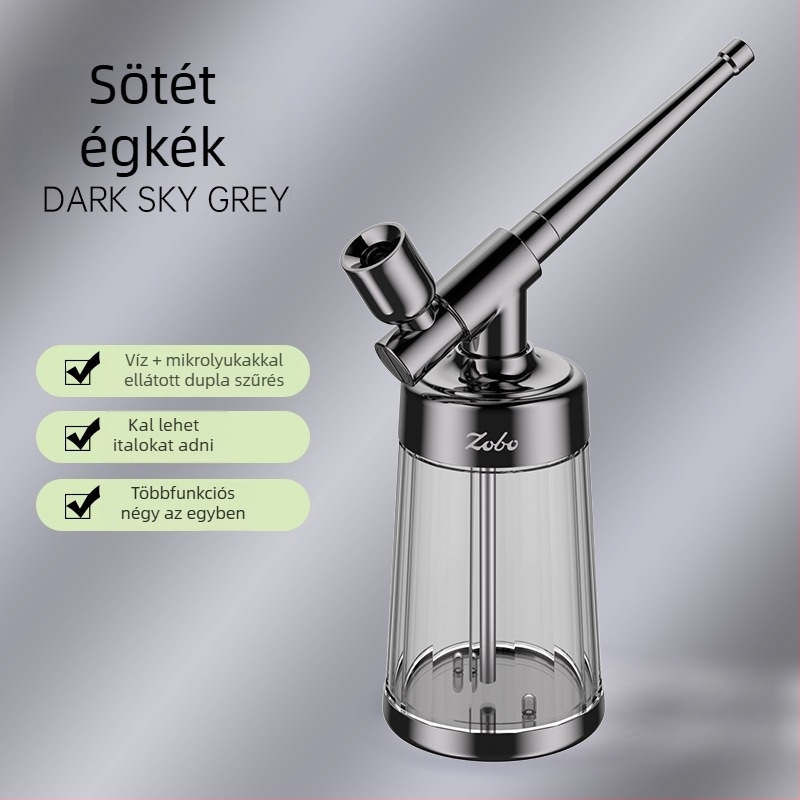 ZOBO vízipipa készlet, hordozható, fém, négyfunkciós, teljes kiegészítő készlet