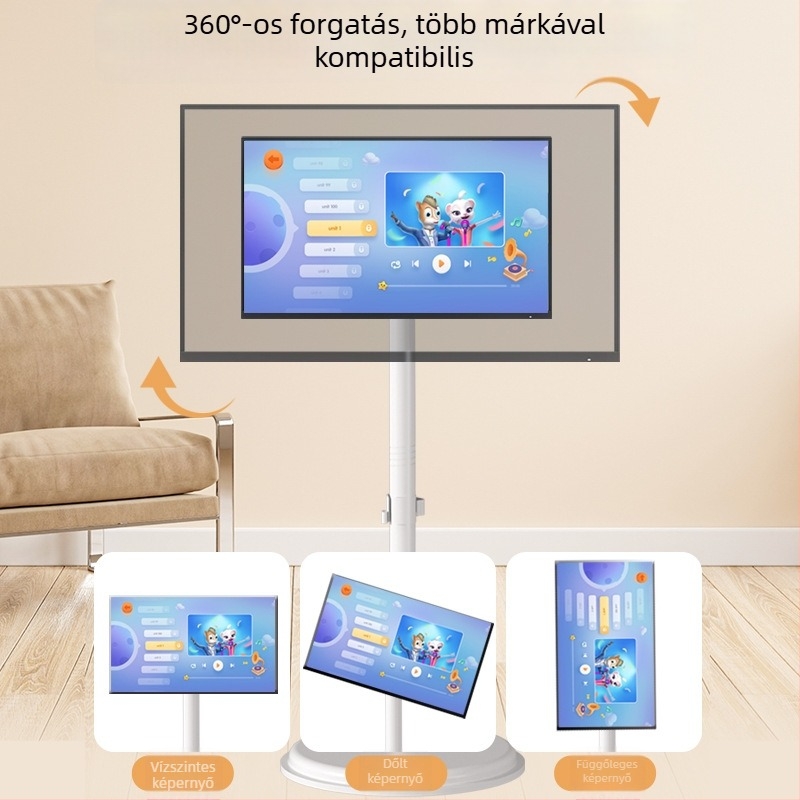 Y280 Hordozható monitorpadló állvány — univerzális kijelzőtartó