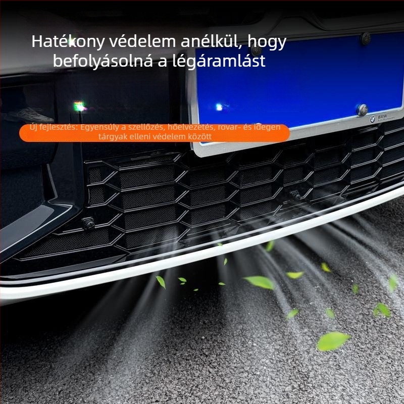 Dishan ABS + King Kong háló alsó hűtőráccsal védőfedő BMW 3-as sorozat (2023–2025) — porvédelem, rovarvédelem, megjelenés javítása