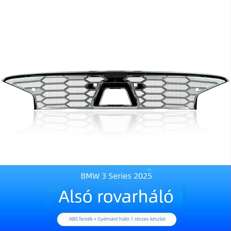 Dishan ABS + King Kong háló alsó hűtőráccsal védőfedő BMW 3-as sorozat (2023–2025) — porvédelem, rovarvédelem, megjelenés javítása