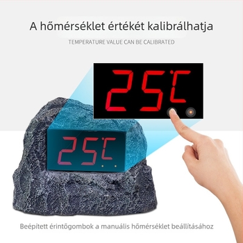 Fürdőtermométer kőhatású dizájnnal, vízálló digitális kijelző — An shengyi