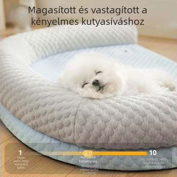 U-alakú házikedvencek fészek, kutyák és macskák számára, levehető és moshatható, töltött belsővel, egész évben használható.