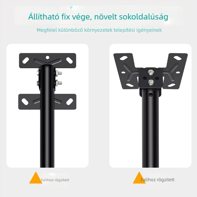 Általános mennyezeti TV-tartó két kijelzőhöz, kettős karokkal (általános; két kijelző; mennyezeti rögzítés; kettős karok)