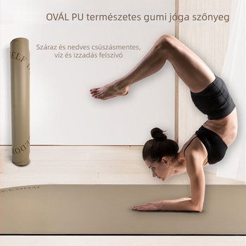 Jóga matrac természetes gumi, 5 mm vastagság, 183×61 cm, súly 5 kg, testreszabható