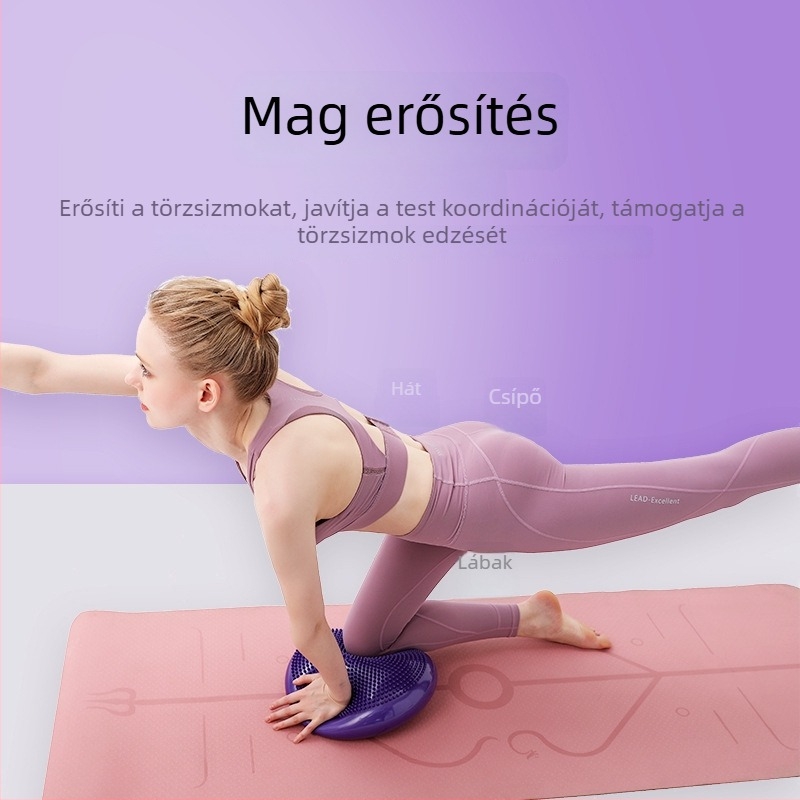 Jóga egyensúlylabda masszázzsal – félköríves láb-egyensúly párna, vastagabb edző puha matrac felnőtteknek és gyerekeknek