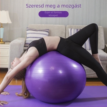 Vastagolt, ütésálló jóga labda, PVC, 45–85 cm, csíkos mintázat, edzéshez és Pilateshez