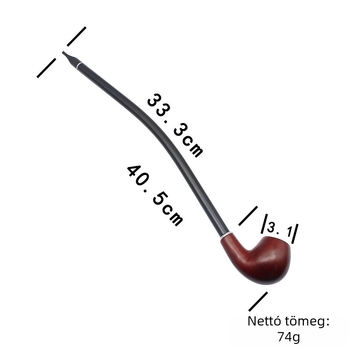 Changfeng tömörfa dohánypipája, 41 cm hosszú, Mountain Wood CF5012