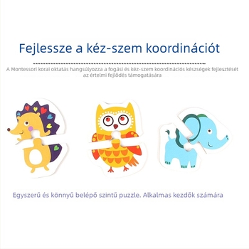 Duoqu Fa 3D puzzle gyerekeknek — kezdő szintű párosító feladat, 4–6 éveseknek
