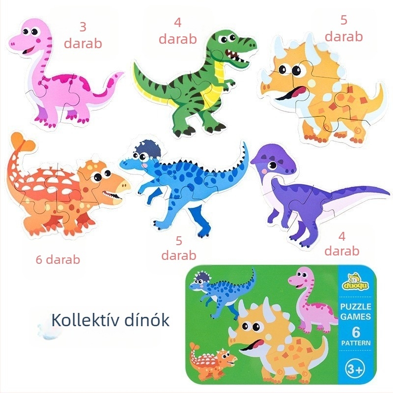 Duoqu Fa 3D puzzle gyerekeknek — kezdő szintű párosító feladat, 4–6 éveseknek