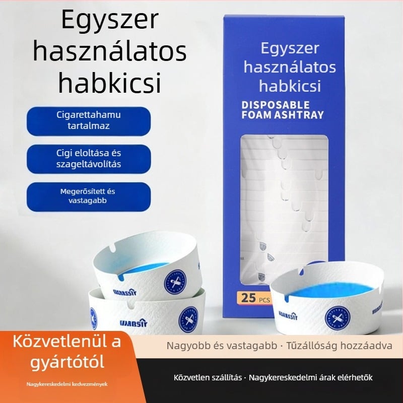 Egyszer használható hamutál gyantából, minimalist dizájn, logónyomtatás, testreszabott feldolgozás, modell LX2500601