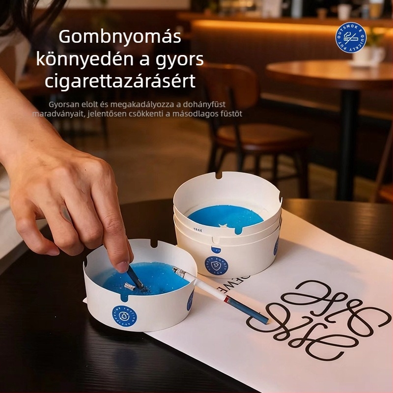 Egyszer használható hamutál gyantából, minimalist dizájn, logónyomtatás, testreszabott feldolgozás, modell LX2500601