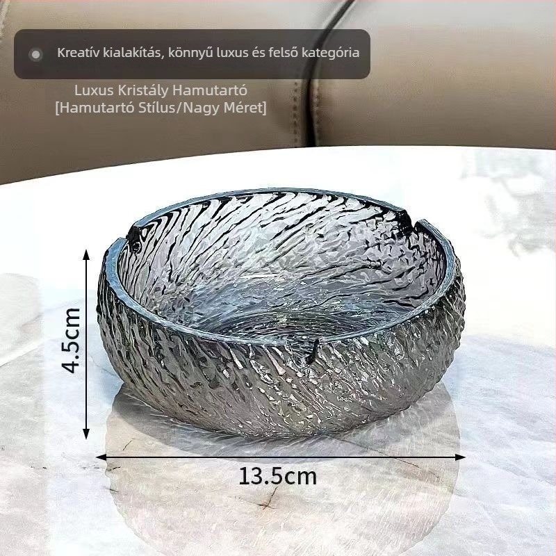 Üvegből készült hamutál, japán stílusú, újrafelhasználható