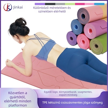 Jin Kai TPE jóga matrac — 6–8 mm vastagság, 800 g, fitnesz matrac