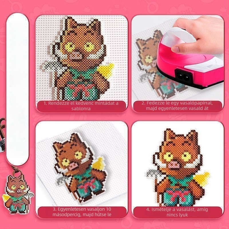 Gyöngyfűző készlet 3D puzzle eszközökkel (Műanyag, 3D puzzle, OPP csomagolás, 14+)
