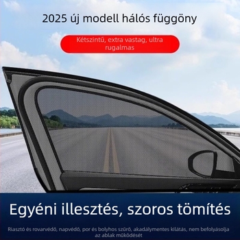 Autó oldalsó ablakára szúnyogháló – univerzális oldalablakokra, rovarháló, napvédő, minimalista stílus, testreszabható