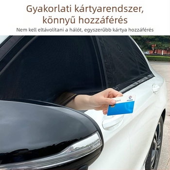 Autó oldalsó ablakára szúnyogháló – univerzális oldalablakokra, rovarháló, napvédő, minimalista stílus, testreszabható