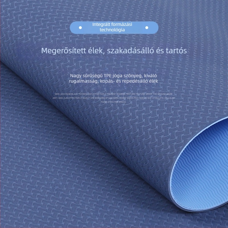 6 mm két színű jóga matrac, TPE, nagy visszapattanású, méretei 183 × 61 cm, fitness, tánc és jóga