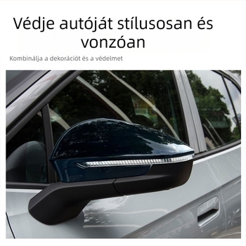 VW ID4X/ID4CROZZ visszapillantó tükör fémes esővédője, dedikált tükörkeret, fémes dekoratív esővédő matrica