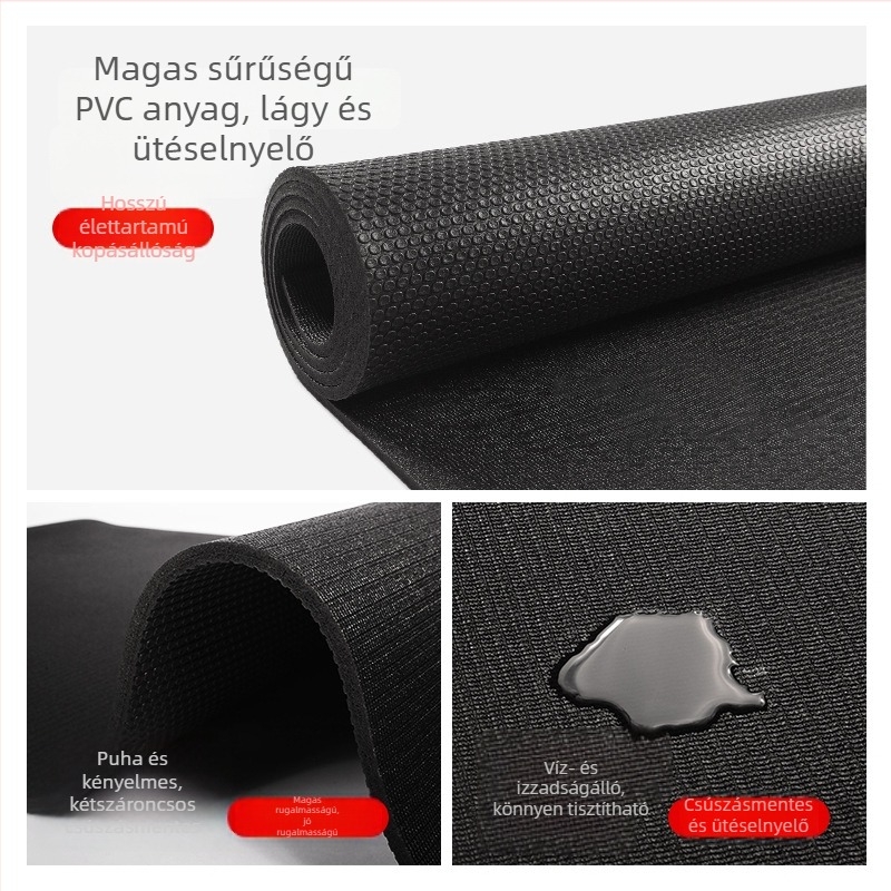 Jóga matrac PVC, nagy sűrűség, 6 mm vastagság, 2400 g tömeg, Youheng márka
