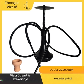 Hookah Vízcső – Négycsövű Készlet, Ötvözet + Üveg, Új kínai stílus, Készlet Bárhoz és Étteremhez, 6 darabos doboz, Testreszabás elérhető