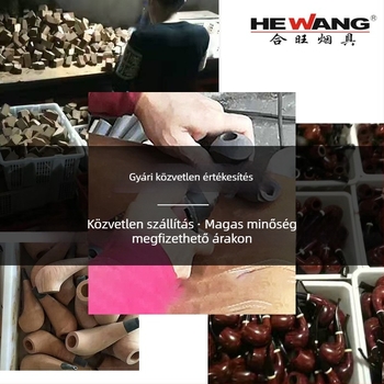 Hewang kézzel készített ébenfa pipa, tömörfa dohány-pipa szűrővel, dohányzási kiegészítő