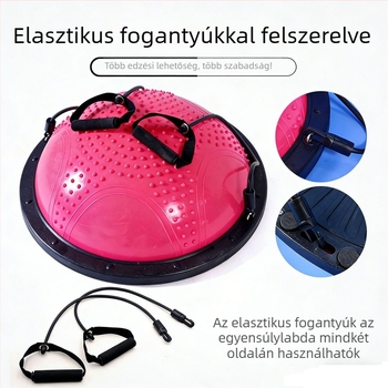 Félszferikus egyensúlyozó jóga labda TPE-ből, vastag falú, repedésálló, Pilateshez és otthoni edzéshez