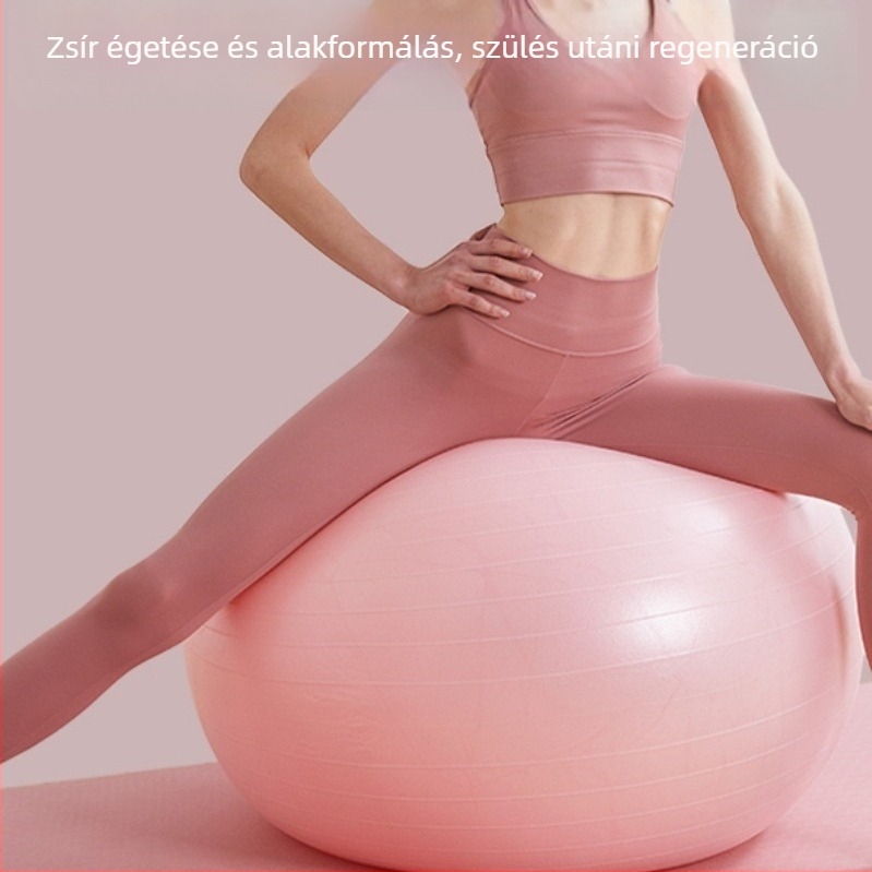 PVC robbanásbiztos, vastagított egyensúlyozó jógalabda, felfújható Pilates és masszázs célokra
