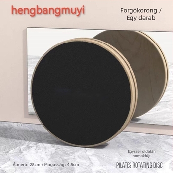 Fából készült Pilates forgó lemez – deréktáji forgatáshoz, csendes, csúszásmentes, stabil felépítés. Márka: Zhang Zhe Factory; Anyag: fa