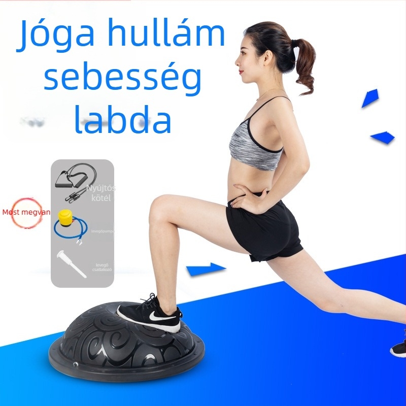 Blue Song félköríves egyensúlyi labda — PVC, 4,5 kg, felfújható, jóga labda felhőmintával