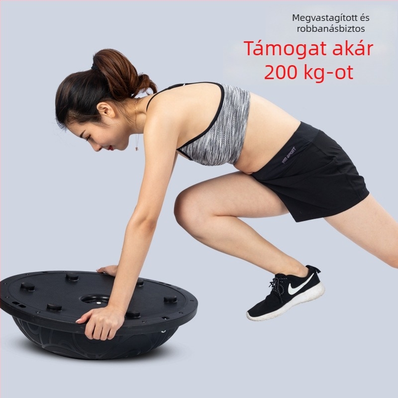 Blue Song félköríves egyensúlyi labda — PVC, 4,5 kg, felfújható, jóga labda felhőmintával