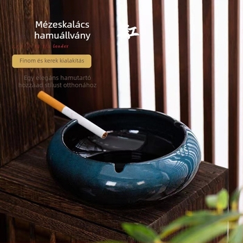 Kerámiából készült hamutál nappali és irodai használatra – dekoratív, retro japán stílus, testreszabás, 12 darabos csomag