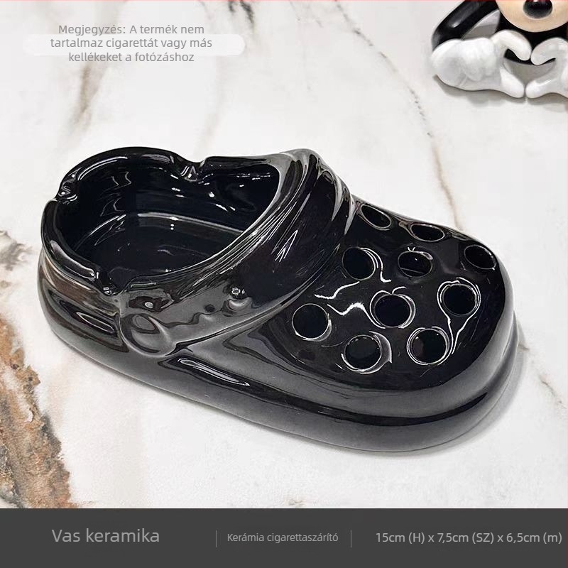 Kerámiából készült hamutál, többször használható és testreszabható, logónyomtatási lehetőséggel, otthoni és irodai dekoráció