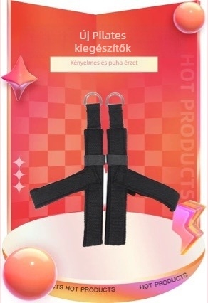 Amido Pilates Y- alakú lábszíj nőknek, Cadillac ágyhoz, Anti-Drop, Anyag: polár fleece + poliészter-pamut webbing