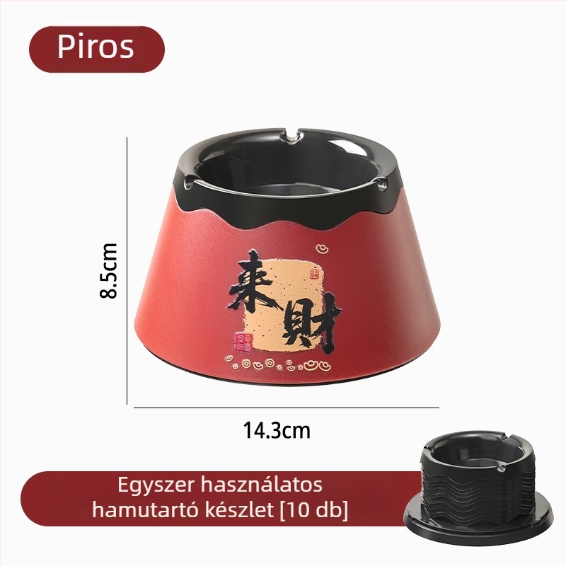 Elhasználható hamutál, cserélhetően beépített hab tűzoltó homokkal; háztartási nappalihoz illő anti-szóródó hamu henger; Anyag: Egyéb; Eldobható: Igen; Doboz mennyiség: 60; Cikkszám KA1545125156; Stílus: Kínai stílus