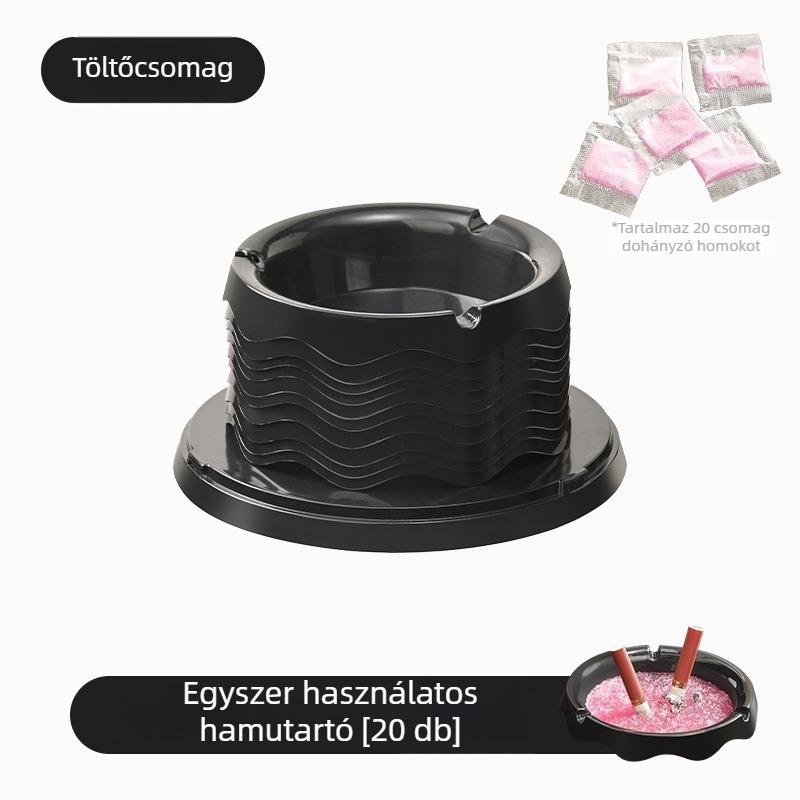 Elhasználható hamutál, cserélhetően beépített hab tűzoltó homokkal; háztartási nappalihoz illő anti-szóródó hamu henger; Anyag: Egyéb; Eldobható: Igen; Doboz mennyiség: 60; Cikkszám KA1545125156; Stílus: Kínai stílus