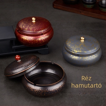 Réz hamutál fedővel, Longyin Zhai márka, 50 darab/doboz, nyomtatott logóval, kínai stílusú